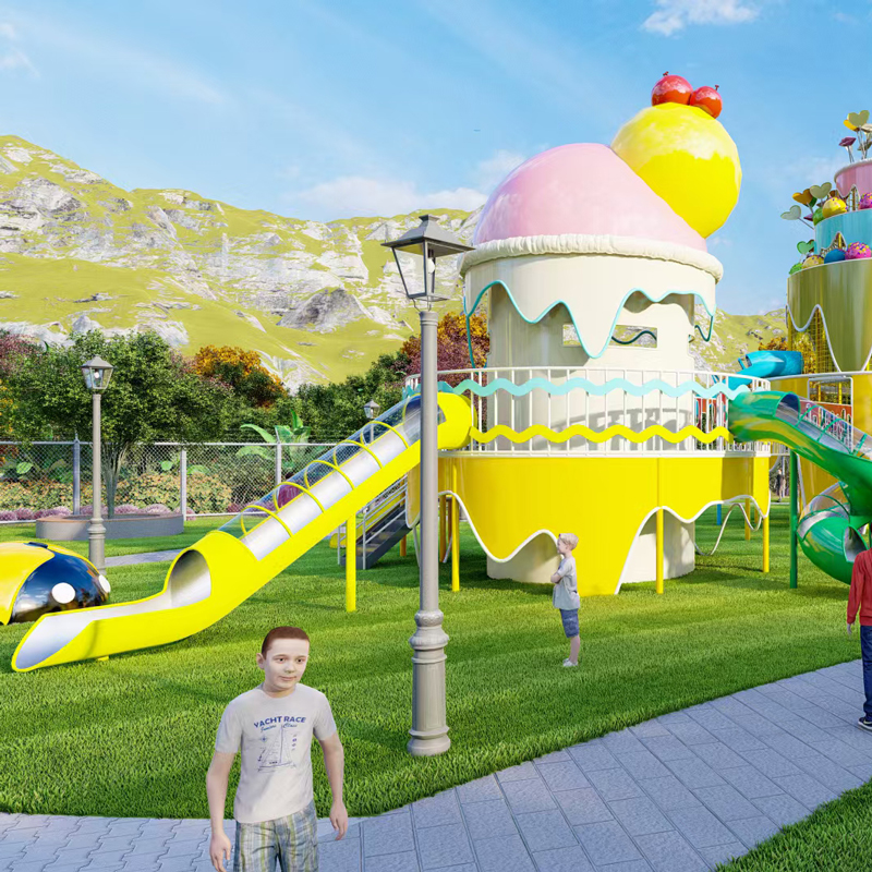 组合滑梯-城堡主题
