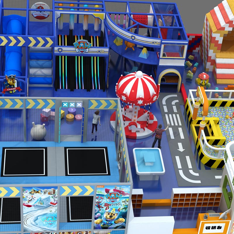 51漫画-滑梯蹦床