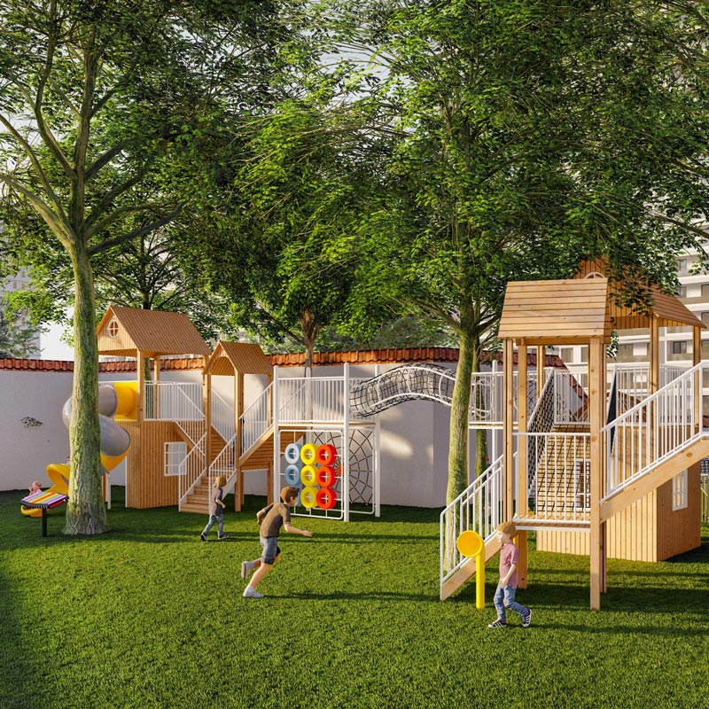 幼儿园滑梯攀爬组合设施